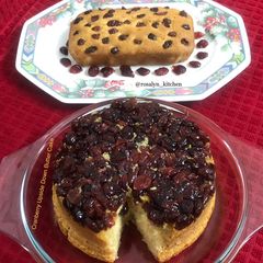 A picture of Cranberry Upside Down Butter Cake.