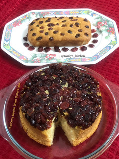 A picture of Cranberry Upside Down Butter Cake.