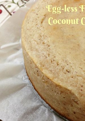 A picture of Egg-less Fresh Coconut cake.