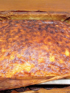 Una foto de Tarta de dos quesos al limón con maicena
