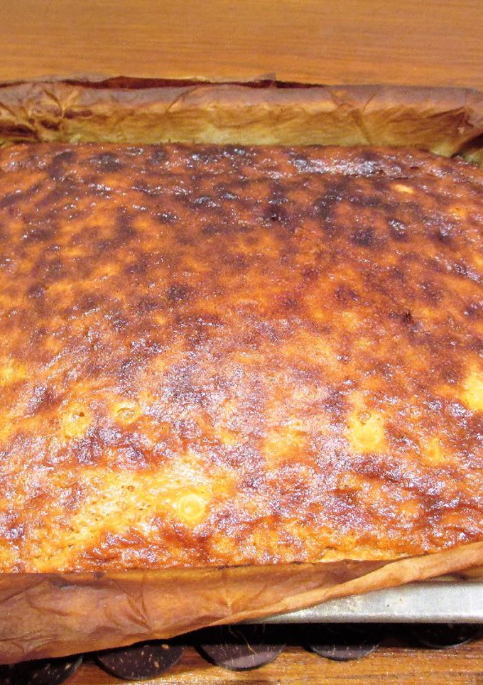Una foto de Tarta de dos quesos al limón con maicena