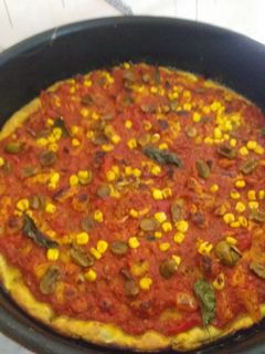 صورة لوصفة بيتزا 🍕