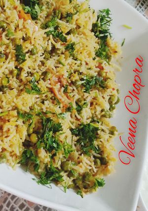 मटर पुलाव (Matar pulao recipe in hindi) रेसिपी मुख्य फोटो