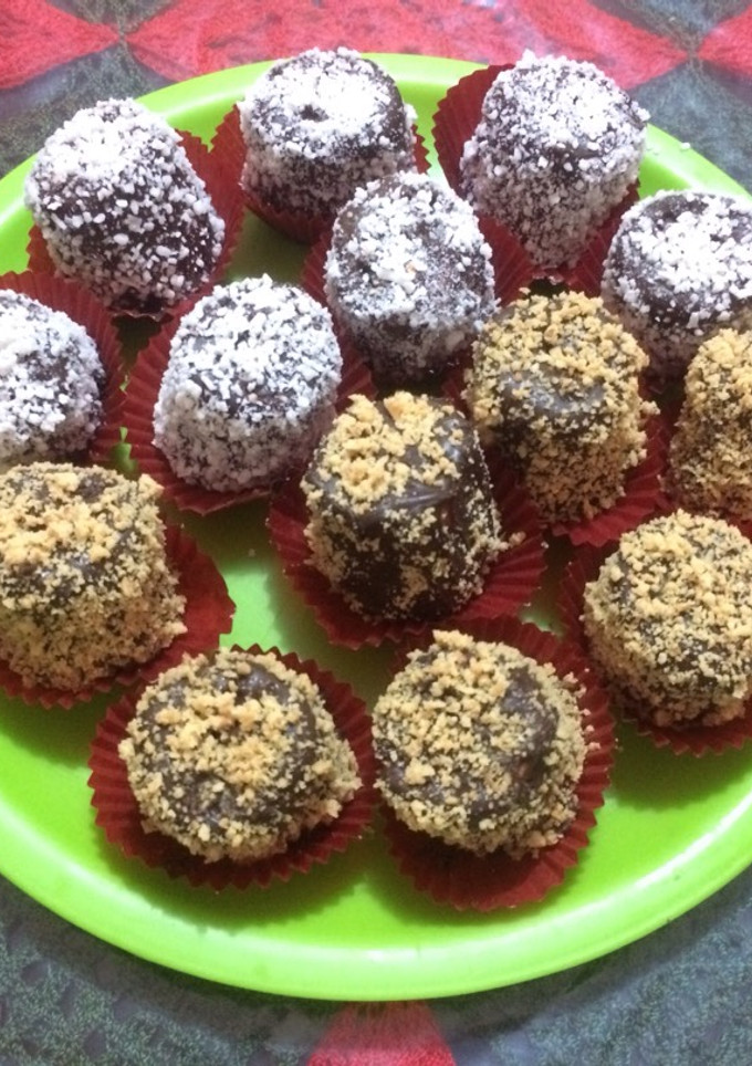 Una foto de Bombones con chocolate