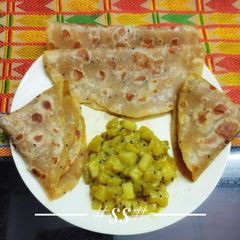 A picture of Kalonji Paratha #Cookpad.
