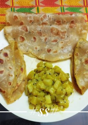 A picture of Kalonji Paratha #Cookpad.