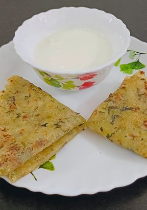 A picture of Sabudana paratha (Farali Paratha).