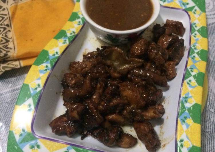 Sate ayam teflon simpel ala fe