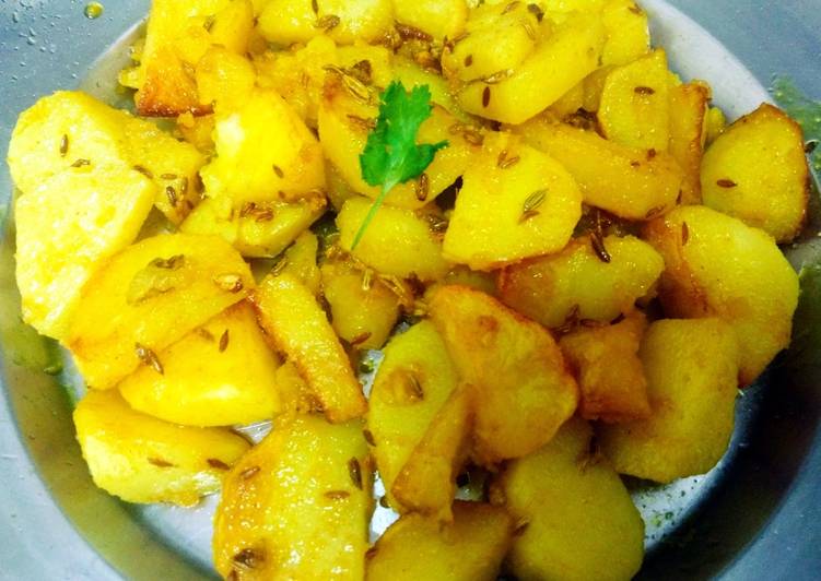 Easiest Way to Make Speedy Jeera saunf flavour potatoes