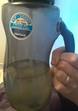 A picture of Lemon Lime Water Detox {Drink when mixture is very cold =)}.