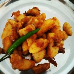A picture of Crispy onion potato.