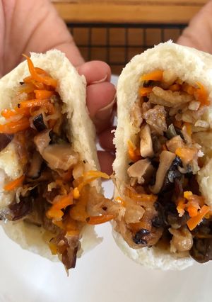 Hình của món Bánh bao nhân chay.