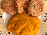 Puré de zapallo 🎃 con croquetas de atún 🐟