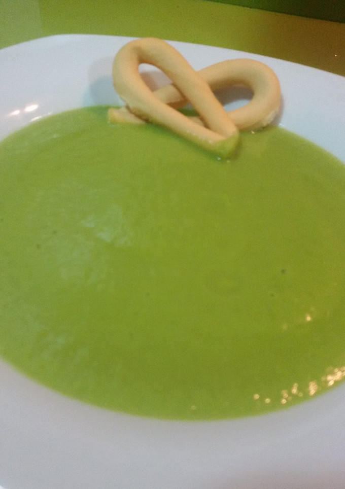 Una foto de Puré de guisantes con thermomix