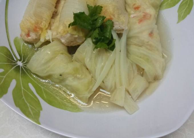 Roll Ayam Kukus - menu sehat
