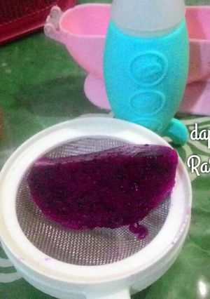 Foto resep Mpasi 6m2w pure dragon fruit