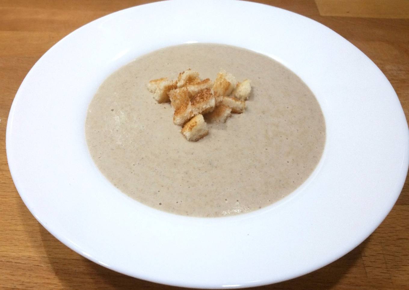 Crema de champiñones