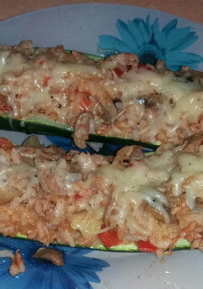 Una foto de Calabacín relleno