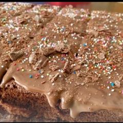 A picture of Chocolate sheet cake.