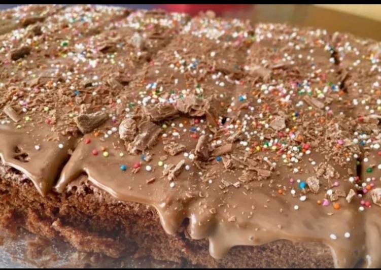 Recipe of Super Quick Homemade Chocolate sheet cake