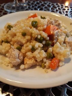 Tarhonyás, zöldséges csirke recept fotója