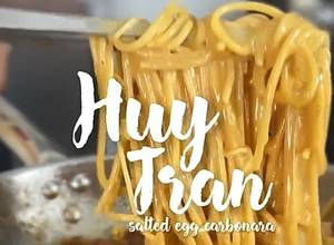 Hình của món Mì Ý Carbonara Trứng Muối.