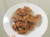 หนังไก่ทอด(เกือบคลีน)​ไว้กินกับส้มตำ