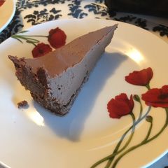 A picture of Chocolate cheesecake (čokoládový cheesecake).