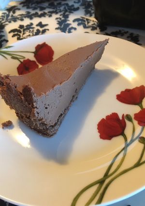 A picture of Chocolate cheesecake (čokoládový cheesecake).