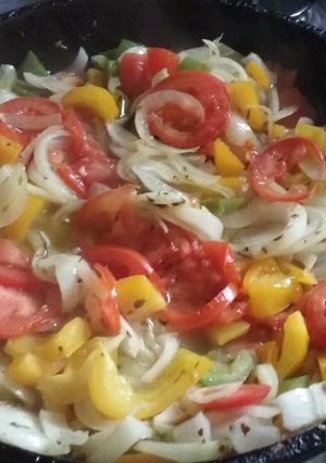 Una foto de Salteado de vegetales ideal para tartas
