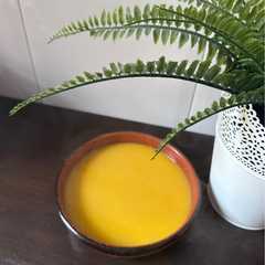 Una foto de Crema de calabaza con manzana MC