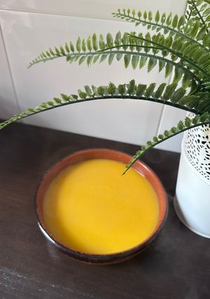 Una foto de Crema de calabaza con manzana MC