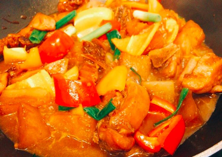 Recipe of Quick Gà Kho Củ Cải Trắng