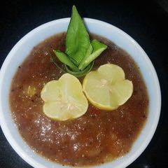 A picture of Nimbu crush chtuney.