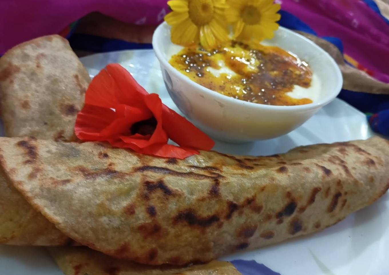 Paper aloo paratha
