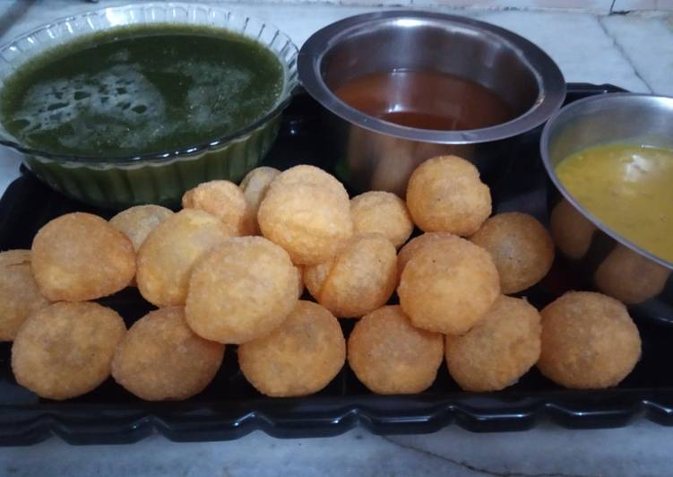 Mumbai ka famous mouth watering street food, Pani puri Recipe by