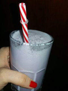 Una foto de Smoothie o batido de Arándanos