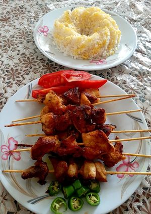عکسی از دستور جوجه کباب تابه ای