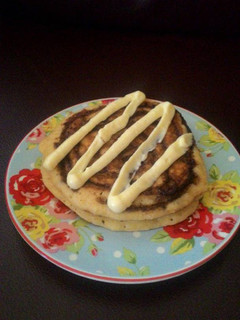 Foto resep Cinnamon Roll Pancake (Pancake Kayu Manis w/ Cream cheese)