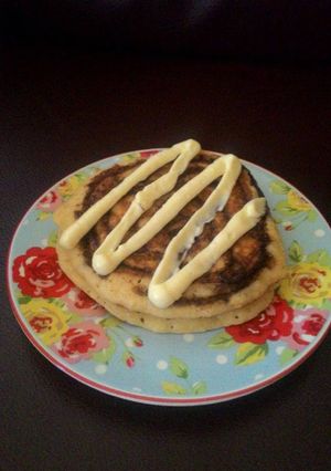 Foto resep Cinnamon Roll Pancake (Pancake Kayu Manis w/ Cream cheese)