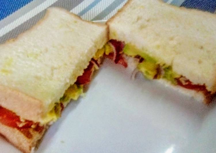 My simple avocado vegan sandwich