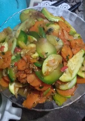 Una foto de Salteado de verduras