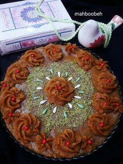 عکسی از دستور حلوای شیر عسلی ♥ نذری