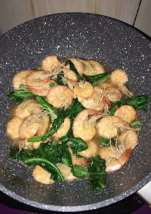 Foto resep Cah kailan udang