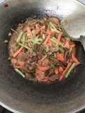 Tumis taucho slice lamb buncar pedas