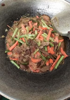 Foto resep Tumis taucho slice lamb buncar pedas
