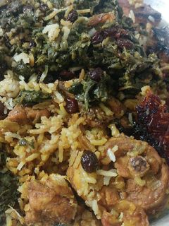 عکسی از دستور استانبولی مرغ و اسفناج
