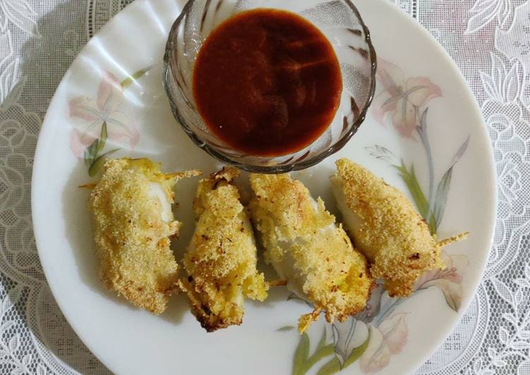 Recipe of Ultimate Cheese&amp;Egg Stuffed squid