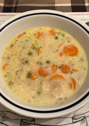 Tárkonyos csirkeragu leves 🍲 recept fotója