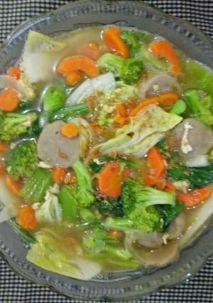 Foto resep Capcay kuah warna warni